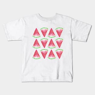 Watercolor Watermelon Pattern Kids T-Shirt